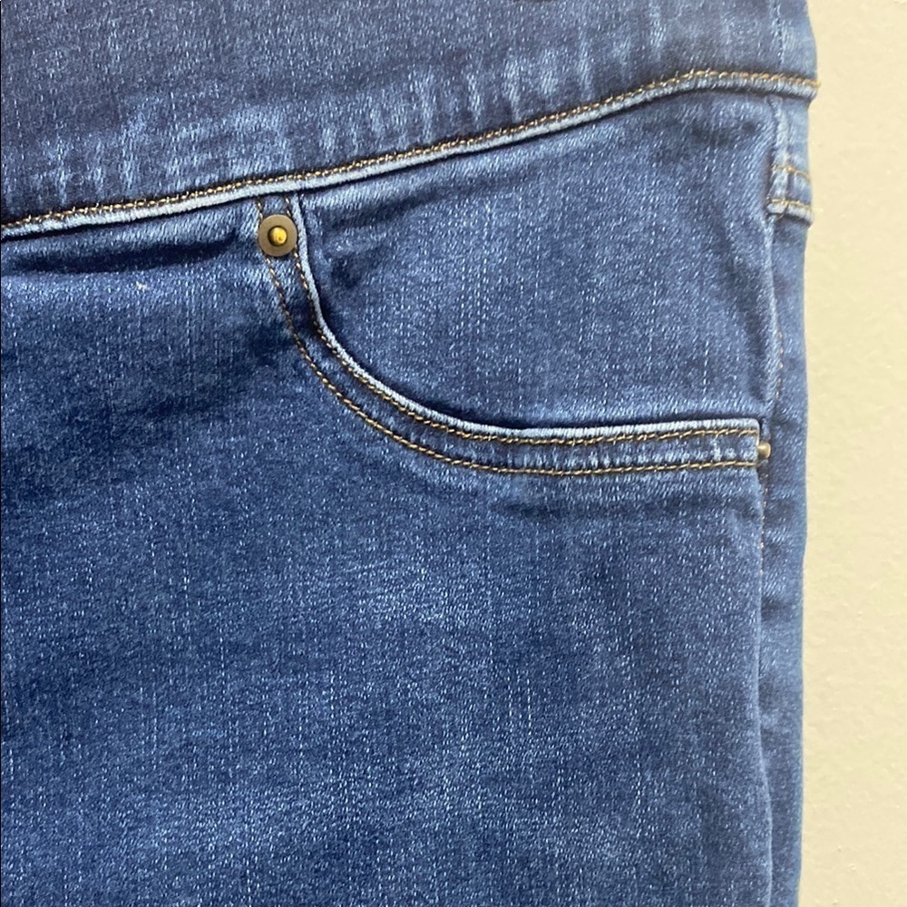 Spanx Distressed Ankle Skinny Denim Jean Legging - 20203P - Medium Wash - XL - Picture 4 of 7